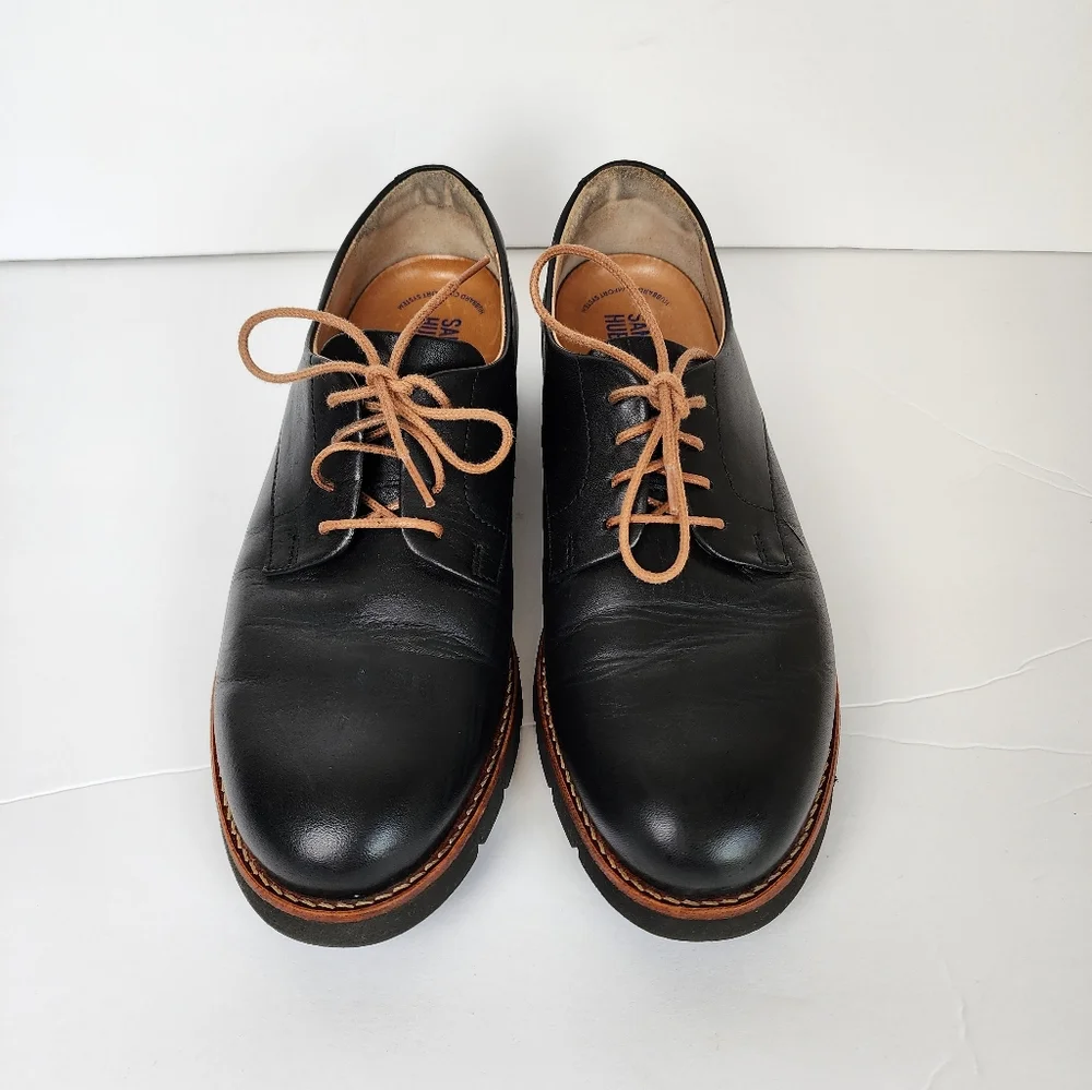 Samuel Hubbard Leather Oxford Formal Lace-Up Shoes Black Men's 7.5